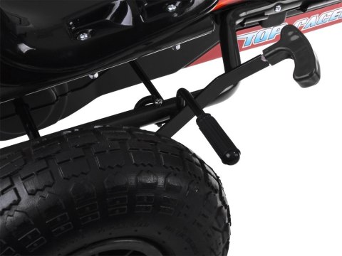 Duży gokart na pedały regulowane siedzisko pompowane koła SP0839 Duży gokart na pedały regulowane siedzisko pompowane koła SP0839