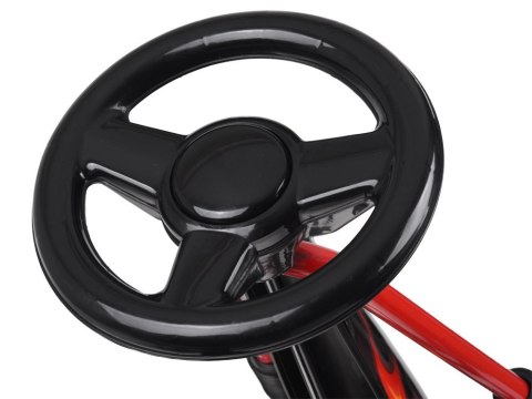 Duży gokart na pedały regulowane siedzisko pompowane koła SP0839 Duży gokart na pedały regulowane siedzisko pompowane koła SP0839