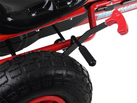 Duży gokart na pedały regulowane siedzisko pompowane koła SP0839 Duży gokart na pedały regulowane siedzisko pompowane koła SP0839