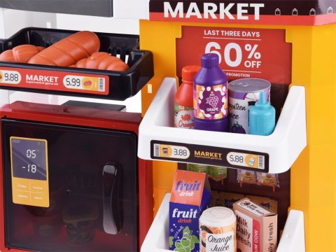 Duży sklep supermarket cukiernia kawiarenka + wózek akcesoria ZA4638 Duży sklep supermarket cukiernia kawiarenka + wózek akcesoria ZA4638