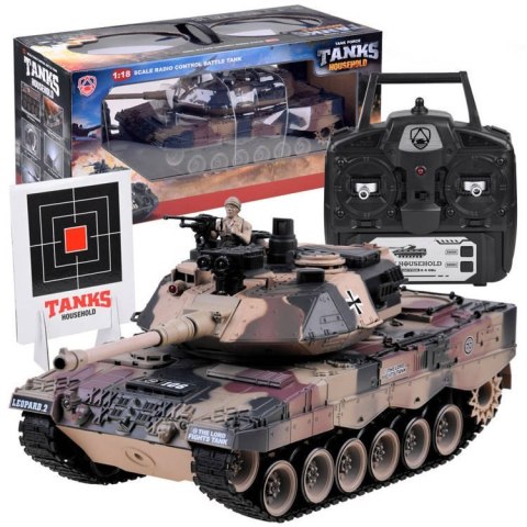 Duży zdalnie sterowany CZOŁG LEOPARD RC0106 Duży zdalnie sterowany CZOŁG LEOPARD RC0106