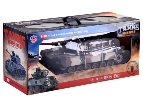 Duży zdalnie sterowany CZOŁG US M1A2 na pilota strzela 1:18 RC0252MO Duży zdalnie sterowany CZOŁG US M1A2 na pilota strzela 1:18 RC0252MO