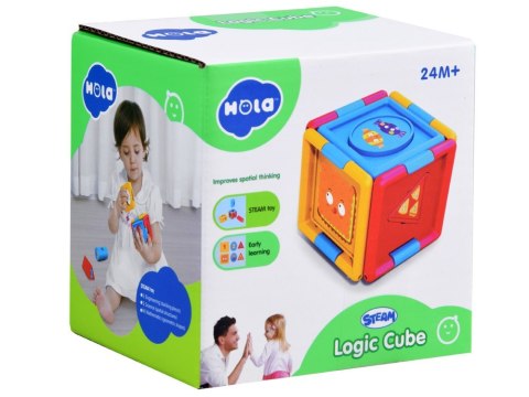 Edukacyjna rozkładana Kostka logiczna ZA4539 Edukacyjna rozkładana Kostka logiczna ZA4539