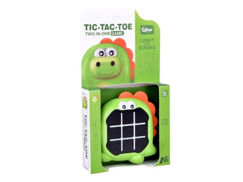 Elektroniczna Gra Dinozaur 3w1 Kółko Krzyżyk GR0704 Elektroniczna Gra Dinozaur 3w1 Kółko Krzyżyk GR0704