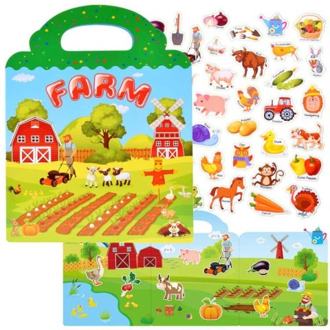Farma Album z Naklejkami Zwierzęta Warzywa naklejki ZA4764 Farma Album z Naklejkami Zwierzęta Warzywa naklejki ZA4764