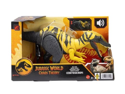 Figurka dinozaur Ceratosuchops Jurassic World dziki ryk ruchome ele ZA6058 Figurka dinozaur Ceratosuchops Jurassic World dziki ryk ruchome ele ZA6058