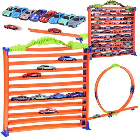 Garaż parking dla autek tor pętla 2w1 resoraki resorówki 8 szt ZA4699 Garaż parking dla autek tor pętla 2w1 resoraki resorówki 8 szt ZA4699