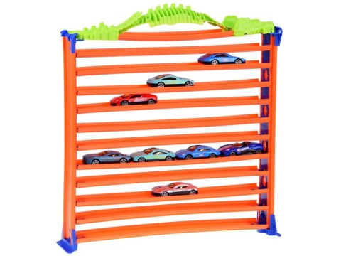 Garaż parking dla autek tor pętla 2w1 resoraki resorówki 8 szt ZA4699 Garaż parking dla autek tor pętla 2w1 resoraki resorówki 8 szt ZA4699