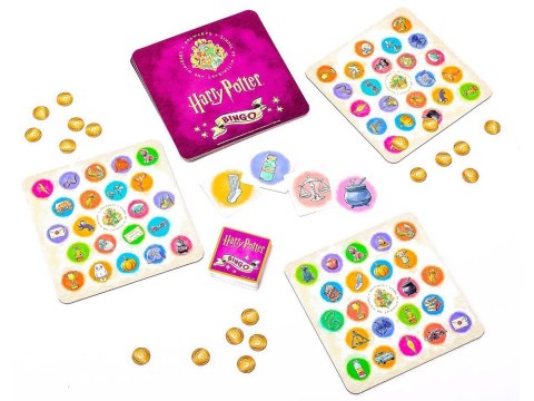 Gra Bingo Harry Potter gra towarzyska dla fanów przygód Hogwartu GR0671 Gra Bingo Harry Potter gra towarzyska dla fanów przygód Hogwartu GR0671