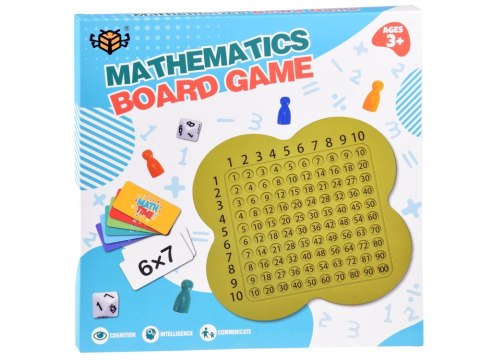 Gra edukacyjna matematyczna tablica do nauki tabliczka mnożenia GR0619 Gra edukacyjna matematyczna tablica do nauki tabliczka mnożenia GR0619