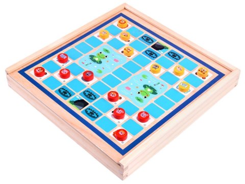 Gra planszowa 8w1 drewniany zestaw gier GR0494 Gra planszowa 8w1 drewniany zestaw gier GR0494