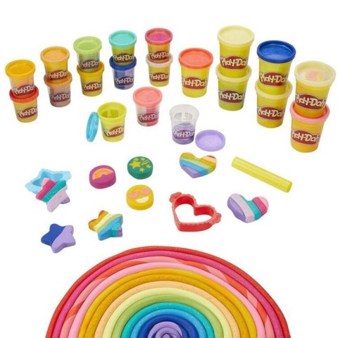 Hasbro Ciastolina brokatowa Play-Doh 21 kolorów + foremki ZA5120 Hasbro Ciastolina brokatowa Play-Doh 21 kolorów + foremki ZA5120