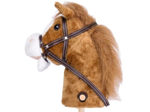Hobby Horse Koń na patyku Dźwięk galopu i rżenia + ruchomy pysk ZA5442 Hobby Horse Koń na patyku Dźwięk galopu i rżenia + ruchomy pysk ZA5442