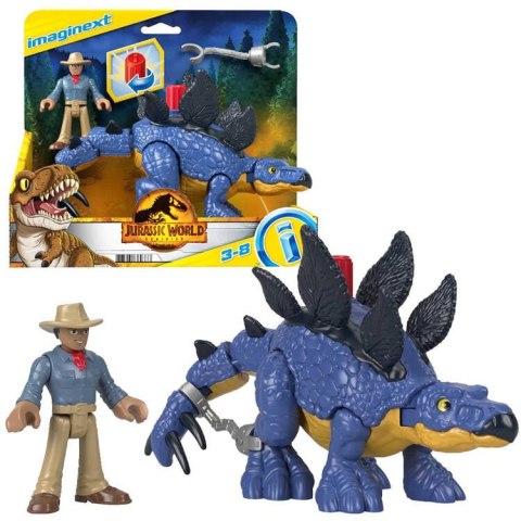 Jurassic World zestaw Imaginext figurki Stegosaurus + Dr. Grant ZA5097 Jurassic World zestaw Imaginext figurki Stegosaurus + Dr. Grant ZA5097