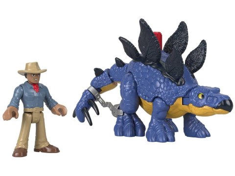 Jurassic World zestaw Imaginext figurki Stegosaurus + Dr. Grant ZA5097 Jurassic World zestaw Imaginext figurki Stegosaurus + Dr. Grant ZA5097