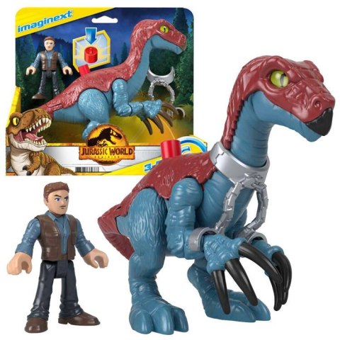 Jurassic World zestaw Imaginext figurki Therizinosaurus + Owen ZA5096 Jurassic World zestaw Imaginext figurki Therizinosaurus + Owen ZA5096