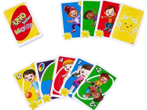 Karty do gry UNO Junior Move Gra karciana dla dzieci GR0776 Karty do gry UNO Junior Move Gra karciana dla dzieci GR0776