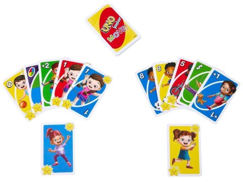 Karty do gry UNO Junior Move Gra karciana dla dzieci GR0776 Karty do gry UNO Junior Move Gra karciana dla dzieci GR0776