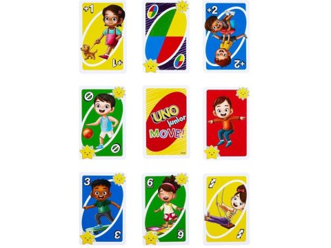 Karty do gry UNO Junior Move Gra karciana dla dzieci GR0776 Karty do gry UNO Junior Move Gra karciana dla dzieci GR0776