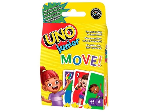 Karty do gry UNO Junior Move Gra karciana dla dzieci GR0776 Karty do gry UNO Junior Move Gra karciana dla dzieci GR0776