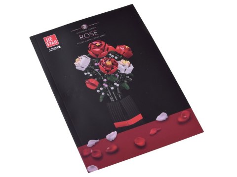 Klocki konstrukcyjne Kwiaty w wazonie BUKIET RÓŻ + wazon 818 ele ZA5760 Klocki konstrukcyjne Kwiaty w wazonie BUKIET RÓŻ + wazon 818 ele ZA5760