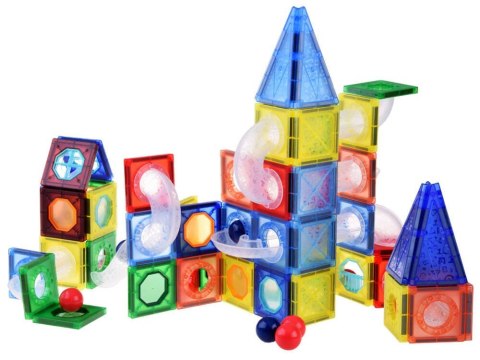 Klocki magnetyczne 123-elementy kulodrom tor kulki ZA4719 Klocki magnetyczne 123-elementy kulodrom tor kulki ZA4719