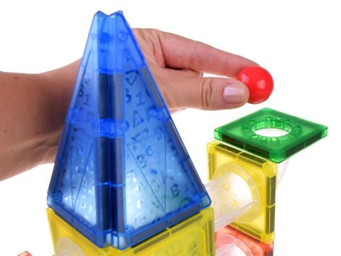 Klocki magnetyczne 123-elementy kulodrom tor kulki ZA4719 Klocki magnetyczne 123-elementy kulodrom tor kulki ZA4719