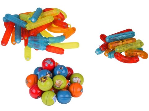 Klocki magnetyczne 3D Kolorowe Podświetlane klocki dla dzieci 76ele ZA5239 Klocki magnetyczne 3D Kolorowe Podświetlane klocki dla dzieci 76ele ZA5239