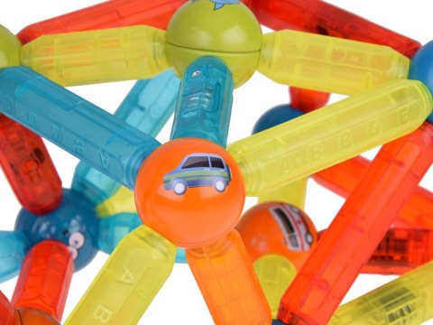 Klocki magnetyczne 3D Kolorowe Podświetlane klocki dla dzieci 76ele ZA5239 Klocki magnetyczne 3D Kolorowe Podświetlane klocki dla dzieci 76ele ZA5239