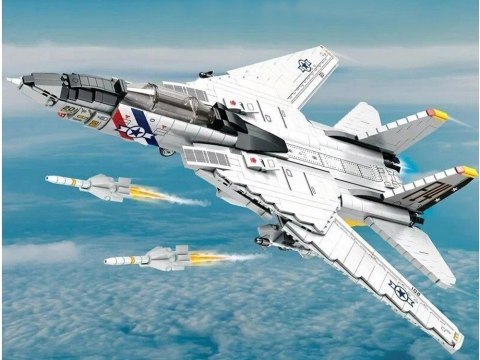 Klocki techniczne F-14 Tomcat 1600 elementów amerykański myśliwiec ZA5301 Klocki techniczne F-14 Tomcat 1600 elementów amerykański myśliwiec ZA5301