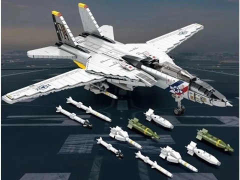 Klocki techniczne F-14 Tomcat 1600 elementów amerykański myśliwiec ZA5301 Klocki techniczne F-14 Tomcat 1600 elementów amerykański myśliwiec ZA5301