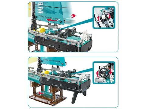 Klocki techniczne Jacht regatowy 675-elementów kolorowe klocki ZA5296 Klocki techniczne Jacht regatowy 675-elementów kolorowe klocki ZA5296