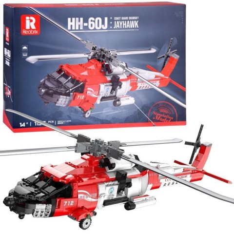 Klocki techniczne SikorskyHH-60J Jayhawk 1137el śmigłowiec lotniczy ZA5302 Klocki techniczne SikorskyHH-60J Jayhawk 1137el śmigłowiec lotniczy ZA5302