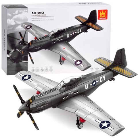 Klocki techniczne samolot bojowy P-51 Fighter 256 ele ZA4624 Klocki techniczne samolot bojowy P-51 Fighter 256 ele ZA4624