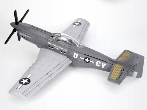 Klocki techniczne samolot bojowy P-51 Fighter 256 ele ZA4624 Klocki techniczne samolot bojowy P-51 Fighter 256 ele ZA4624