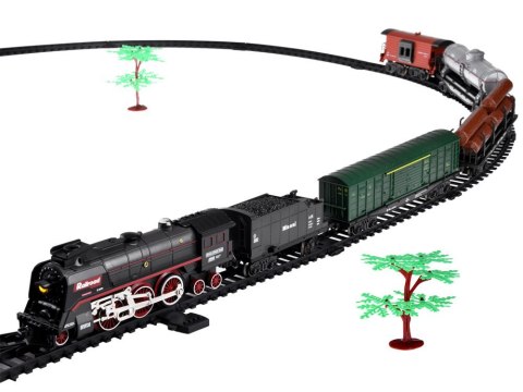 Kolejka elektryczna pociąg 185x99cm dymi paruje efekt dźwiękowy RC0622 Kolejka elektryczna pociąg 185x99cm dymi paruje efekt dźwiękowy RC0622