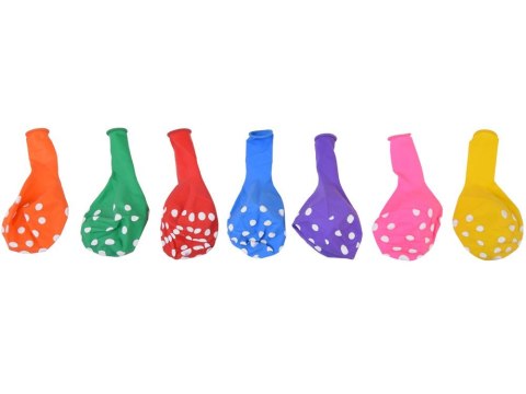 Kolorowe Balony w białe kropki zestaw 100 sztuk ZA5568 Kolorowe Balony w białe kropki zestaw 100 sztuk ZA5568