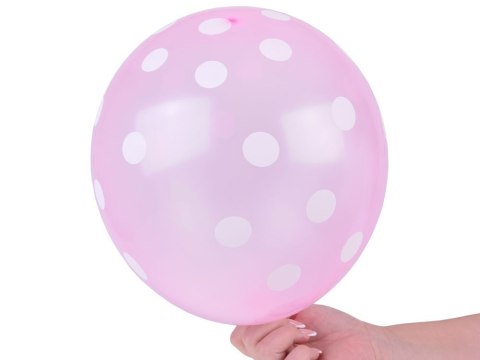 Kolorowe Balony w białe kropki zestaw 100 sztuk ZA5568 Kolorowe Balony w białe kropki zestaw 100 sztuk ZA5568