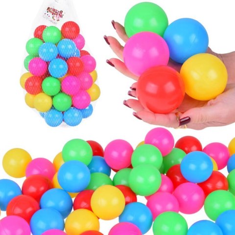 Kolorowe Piłki Kulki do basenu 6 cm 50szt piłki miękki plastik ZA5411 Kolorowe Piłki Kulki do basenu 6 cm 50szt piłki miękki plastik ZA5411