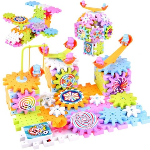 Kolorowe ruchome Klocki WAFLE 165 ele ZA4198 Kolorowe ruchome Klocki WAFLE 165 ele ZA4198