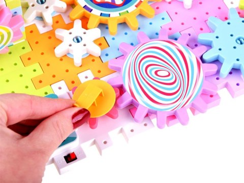 Kolorowe ruchome Klocki WAFLE 165 ele ZA4198 Kolorowe ruchome Klocki WAFLE 165 ele ZA4198