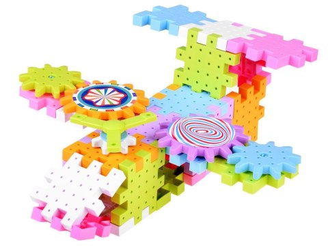 Kolorowe ruchome Klocki WAFLE 165 ele ZA4198 Kolorowe ruchome Klocki WAFLE 165 ele ZA4198