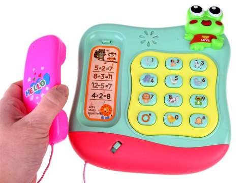 Kolorowy grający telefon z przyciskami gra melodie świeci ZA4625 Kolorowy grający telefon z przyciskami gra melodie świeci ZA4625