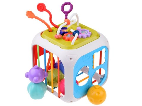 Kostka edukacyjna dla malucha sorter sensoryczny kształty cymbałki ZA5278 Kostka edukacyjna dla malucha sorter sensoryczny kształty cymbałki ZA5278