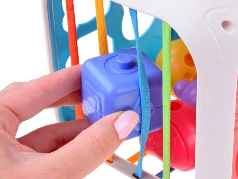 Kostka edukacyjna dla malucha sorter sensoryczny kształty cymbałki ZA5278 Kostka edukacyjna dla malucha sorter sensoryczny kształty cymbałki ZA5278