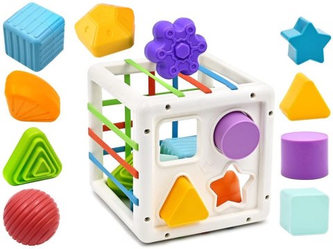 Kostka sorter zabawka dla maluszka gumki ZA4310 Kostka sorter zabawka dla maluszka gumki ZA4310