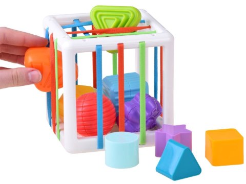 Kostka sorter zabawka dla maluszka gumki ZA4310 Kostka sorter zabawka dla maluszka gumki ZA4310
