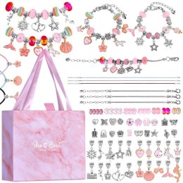 Kreatywny zestaw do robienia bransoletek CHARMS koraliki ZA5206