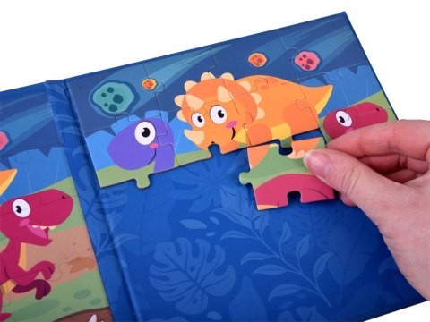 Książeczka Puzzle magnetyczne Dinozaury 40 ZA4268 Książeczka Puzzle magnetyczne Dinozaury 40 ZA4268