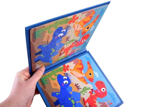 Książeczka Puzzle magnetyczne Dinozaury 40 ZA4268 Książeczka Puzzle magnetyczne Dinozaury 40 ZA4268